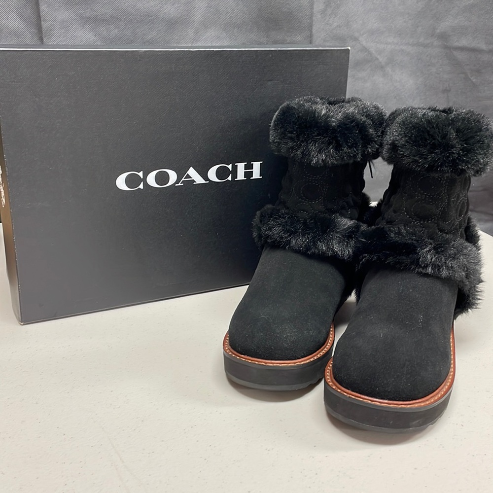 Coach Black Izzie Boot Size 6 1/2 B - Picture 3 of 8